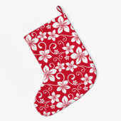 ブルーハワイ（赤） ラージクリスマスストッキング (裏面 (吊り時))