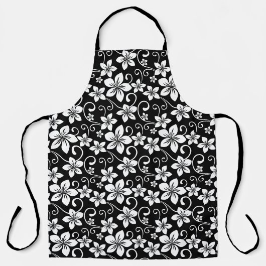 ブルーハワイ（黒） エプロン (正面)