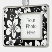 ブルーハワイ（黒） シルバープレートフレームオーナメント (左)