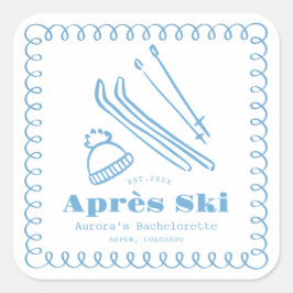 ブルーハンドドロッドウィンターエレースキーバチェロレッテ スクエアシール