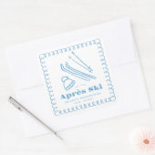 ブルーハンドドロッドウィンターエレースキーバチェロレッテ スクエアシール (封筒)