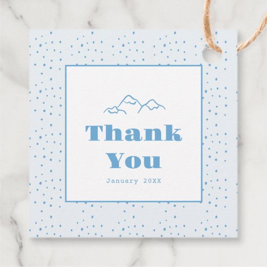 ブルーハンドドローエールベベベベボイベビシャワー フェイバータグ (裏面)