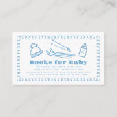 ブルーハンドドロースキーベビーブックリクエスト エンクロージャーカード (正面)