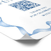 ブルーハンドドロー結婚ドボウ新婚旅行ファンド ポスター (角)