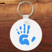 ブルーハンドプリント キーホルダー (正面)