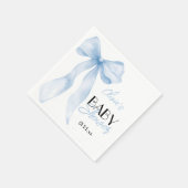 ブルーハンドボー書ド描男の赤ちゃんシャワー スタンダードカクテルナプキン (角)