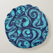 ブルーハーズ丸ピロー ラウンドクッション (裏面)