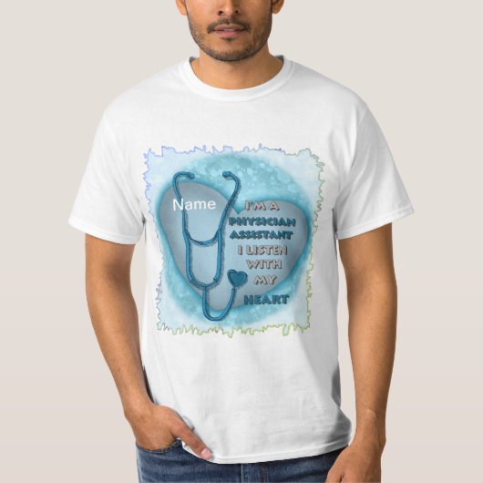 ブルーハートの医師アシスタント Tシャツ (正面)
