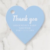 ブルーハートサンキューボーイズシャワー フェイバータグ (正面)