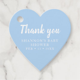 ブルーハートサンキューボーイズシャワー フェイバータグ