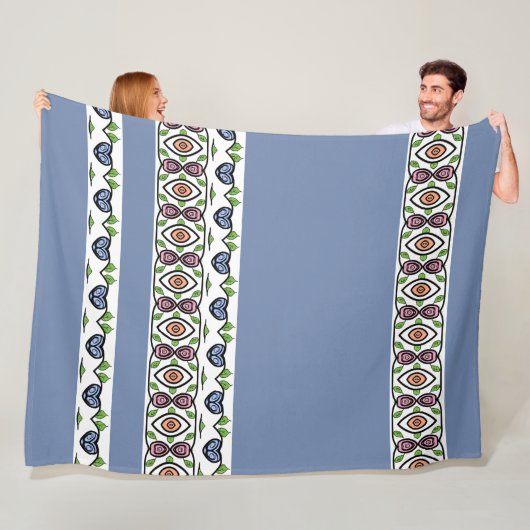 ブルーハートデザイン フリースブランケット (インサイチュ)