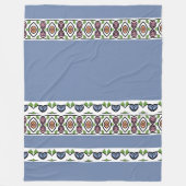 ブルーハートデザイン フリースブランケット (正面)