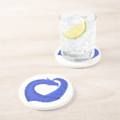 ブルーハートドラゴンの白 コースター (側面)