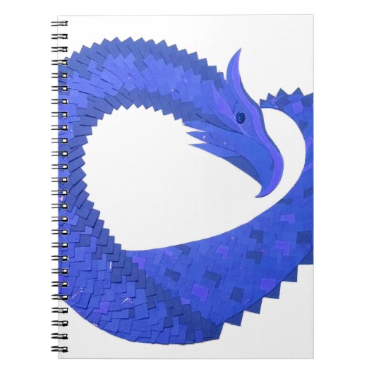 ブルーハートドラゴンの白 ノートブック (正面)