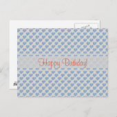 ブルーハートハッピーバースデー! ポストカード (正面/裏面)