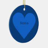 ブルーハートバカスタムンタインオーナメント セラミックオーナメント (右)