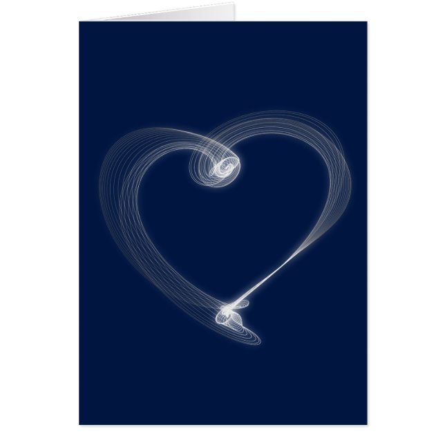 ブルーハートバレンタインデーカード (正面)