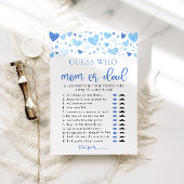 ブルーハートバレンタインデー誰がママまたはパパゲーム 招待状