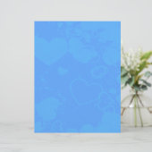 ブルーハートパターンスクラップブック紙 (スタンド正面)