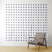 ブルーハートパターン タペストリー (インサイチュ(横))