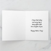 ブルーハートファースト・ファーザー・デー8.5x11 カード (内部)