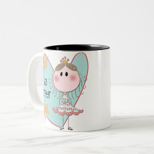 ブルーハートプリンセスビッグシスター ツートーンマグカップ (正面左)