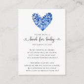 ブルーハートボーイズSweetheartシャワーブックベビー エンクロージャーカード (正面)