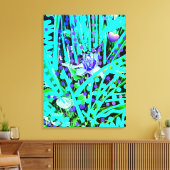 ブルーハートムーン&ブルー疑問に思バラキャンバスプリント キャンバスプリント (インサイチュ (リビング))