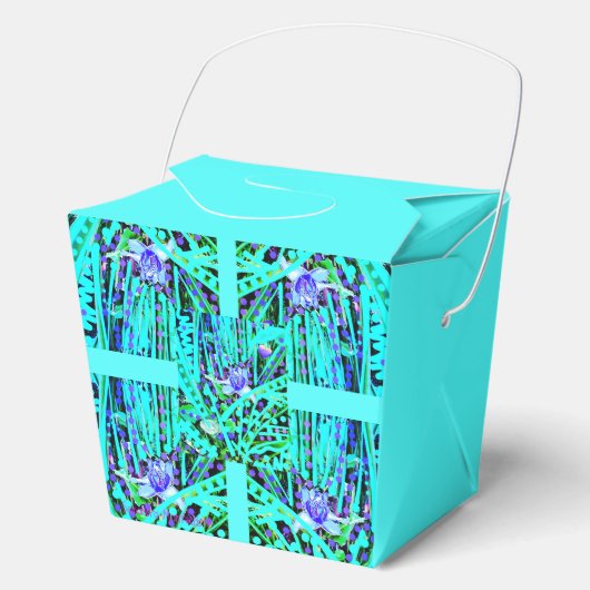 ブルーハートムーン&ブルー疑問に思バラ披露宴ボックス フェイバーボックス (正面)