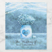 ブルーハートメイスンジャー&ベビーのブレスワインラベル ワインラベル (シングルラベル)