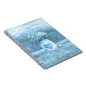 ブルーハートメイスンジャー&ベビーズブリー素朴 ノートブック (右側)