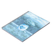 ブルーハートメイスンジャー&ベビーズブリー素朴 ノートブック (左側)