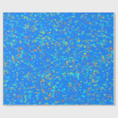 ブルーハートラッピング紙 ラッピングペーパー (フラット)