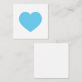 ブルーハートラブノートギフトラベルベビー ノートカード (正面/裏面)
