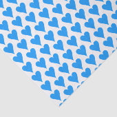 ブルーハートラブプリントバースデーパーティーバレンタイン 薄葉紙 (詳細)