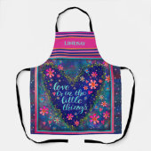 ブルーハートラブ引用文カスタムインスピリシティ エプロン (正面)