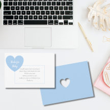 ブルーハートリクエストブック男の赤ちゃんシャワー