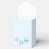 ブルーハートリトルスウィートベビーシャワー フェイバーボックス (オープン)