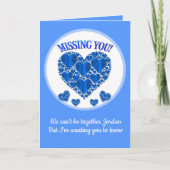 ブルーハート恋しく思ズ・ユー カード (正面)