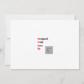 ブルーハート結婚式招待状 招待状 (裏面)