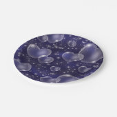 ブルーハート90のレトロ誕生日パーティスウィート16 ペーパープレート (アングル)