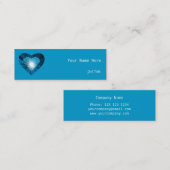 ブルーハート「ハート」名刺サイドのブルースキニー スキニー名刺 (正面/裏面)