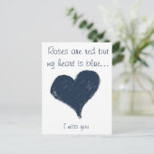 ブルーハート-恋しく思私は ポストカード (スタンド正面)