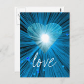 ブルーハート『愛』はがき ポストカード (正面/裏面)