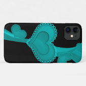 ブルーハート,愛,ロマンス,バレンタインデー Case-Mate iPhoneケース (裏面(横))