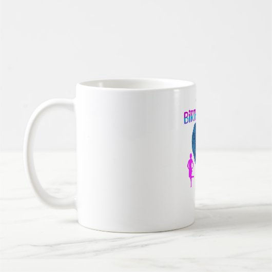  ブルーハート 誕生日おめでとう tシャツ  コーヒーマグカップ (左)