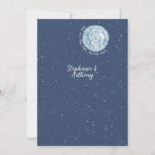 ブルーバお洒落ニーラビットムーンスターズ結婚ズ 招待状 (裏面)