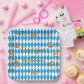 ブルーバイエルオクトーバーフェストプレッツェルパーソナライズ ペーパープレート (パーティー)