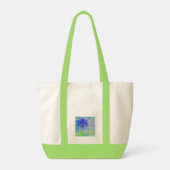 ブルーバイオレットの花 トートバッグ (裏面)