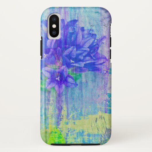 ブルーバイオレットの花 Case-Mate iPhoneケース (裏面)